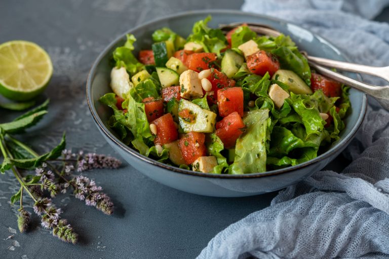 Wassermelonen Gurken Salat
