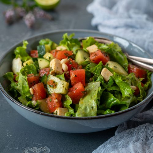 Wassermelonen Gurken Salat